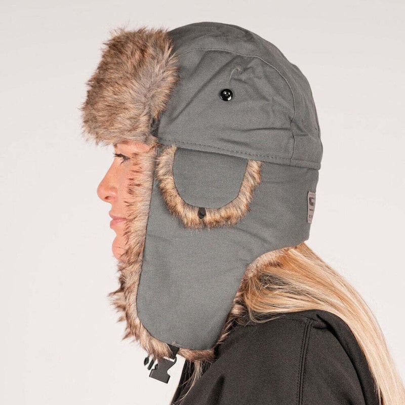 SA Company Trapper Hat Winter Hats for Men & Women | Ushanka Russian Hat | Faux Fur Hat with Ear Flap (Snow Camo) - Image 2